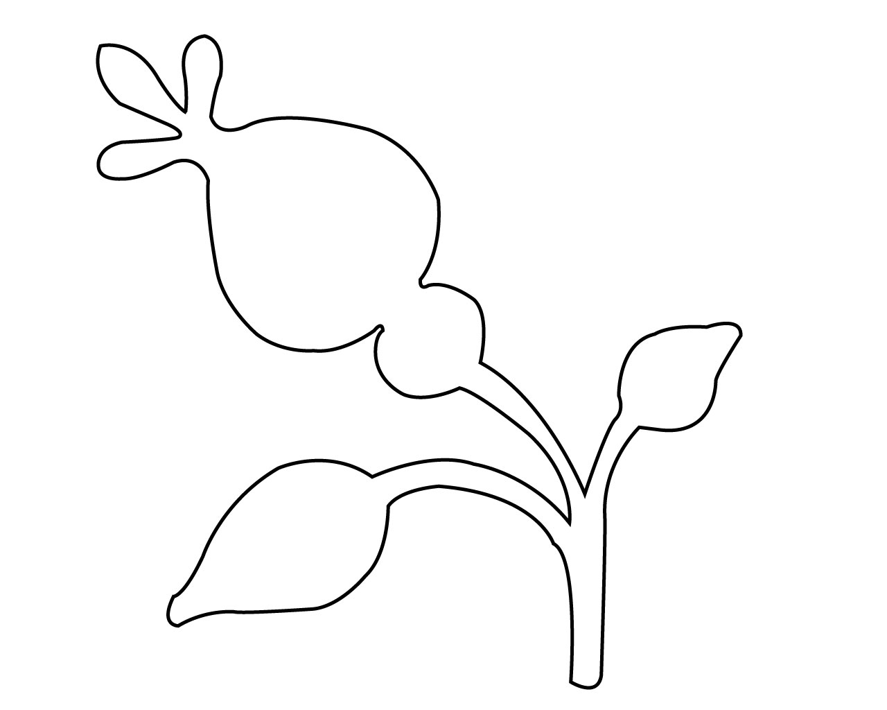Simple Flower Coloring Pages For Kids   CareersPlay.com