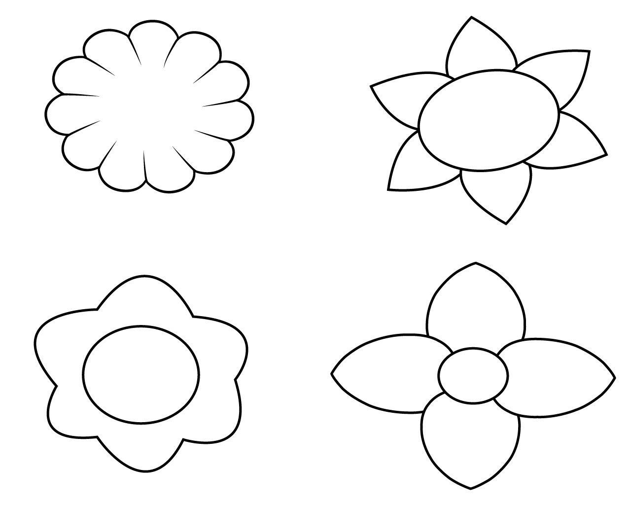 Simple Flower Coloring Pages For Toddlers   CareersPlay.com