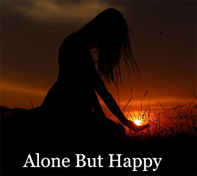 alone but happy dp for whatsapp