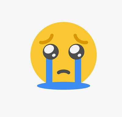 whatsapp sad face cry emoji dp